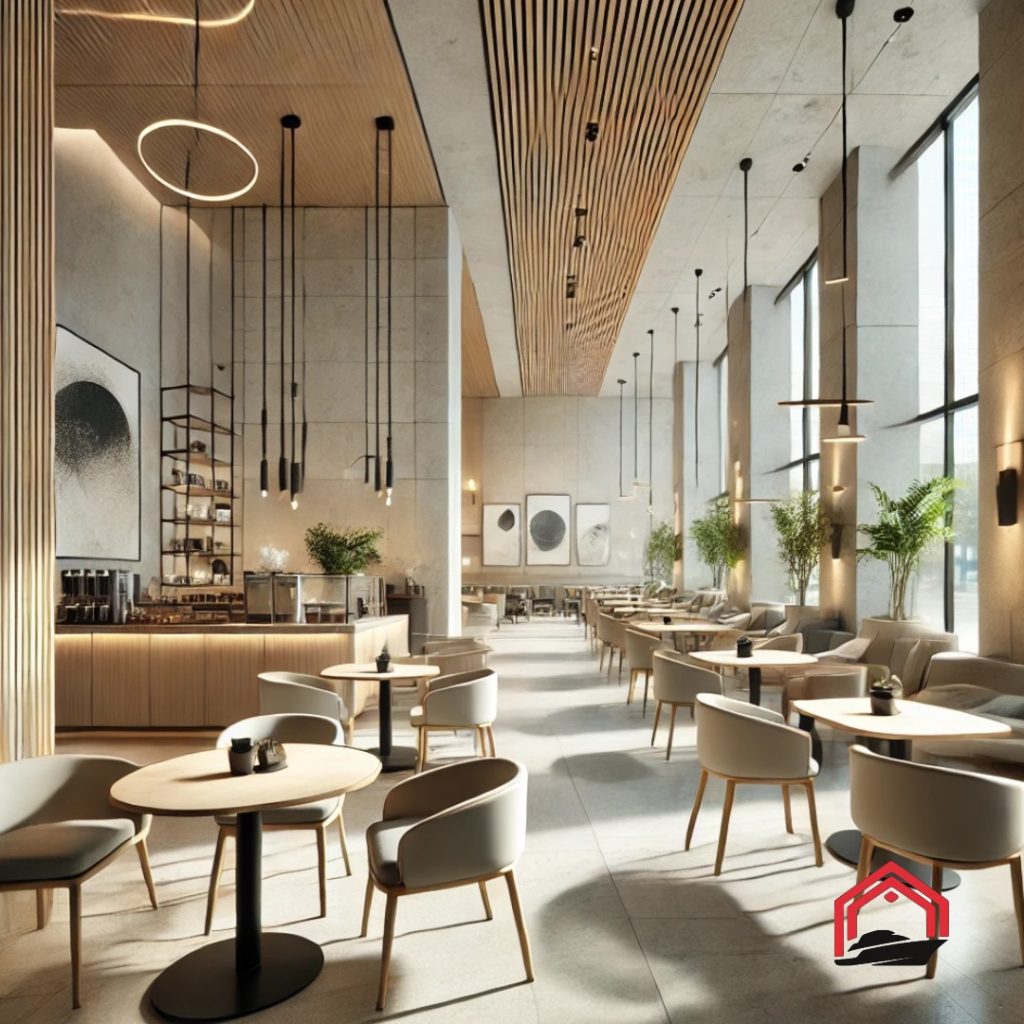 Desain cafe kontemporer memadukan estetika modern dengan fungsionalitas, menciptakan suasana yang stylish dan nyaman.