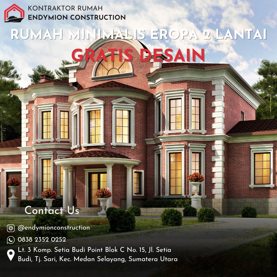 Rumah Minimalis Eropa 2 Lantai