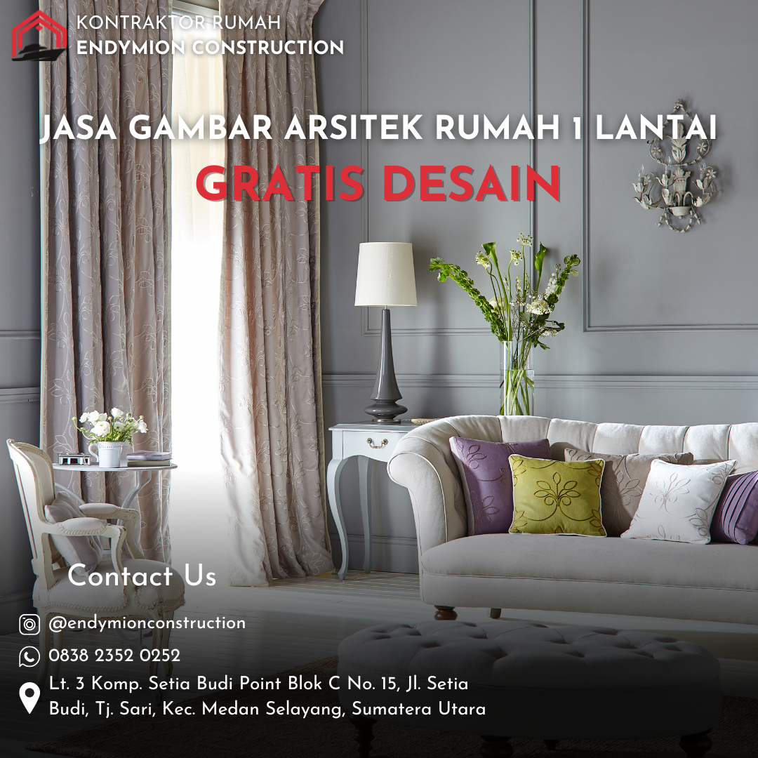 Jasa Gambar Arsitek Rumah 1 Lantai
