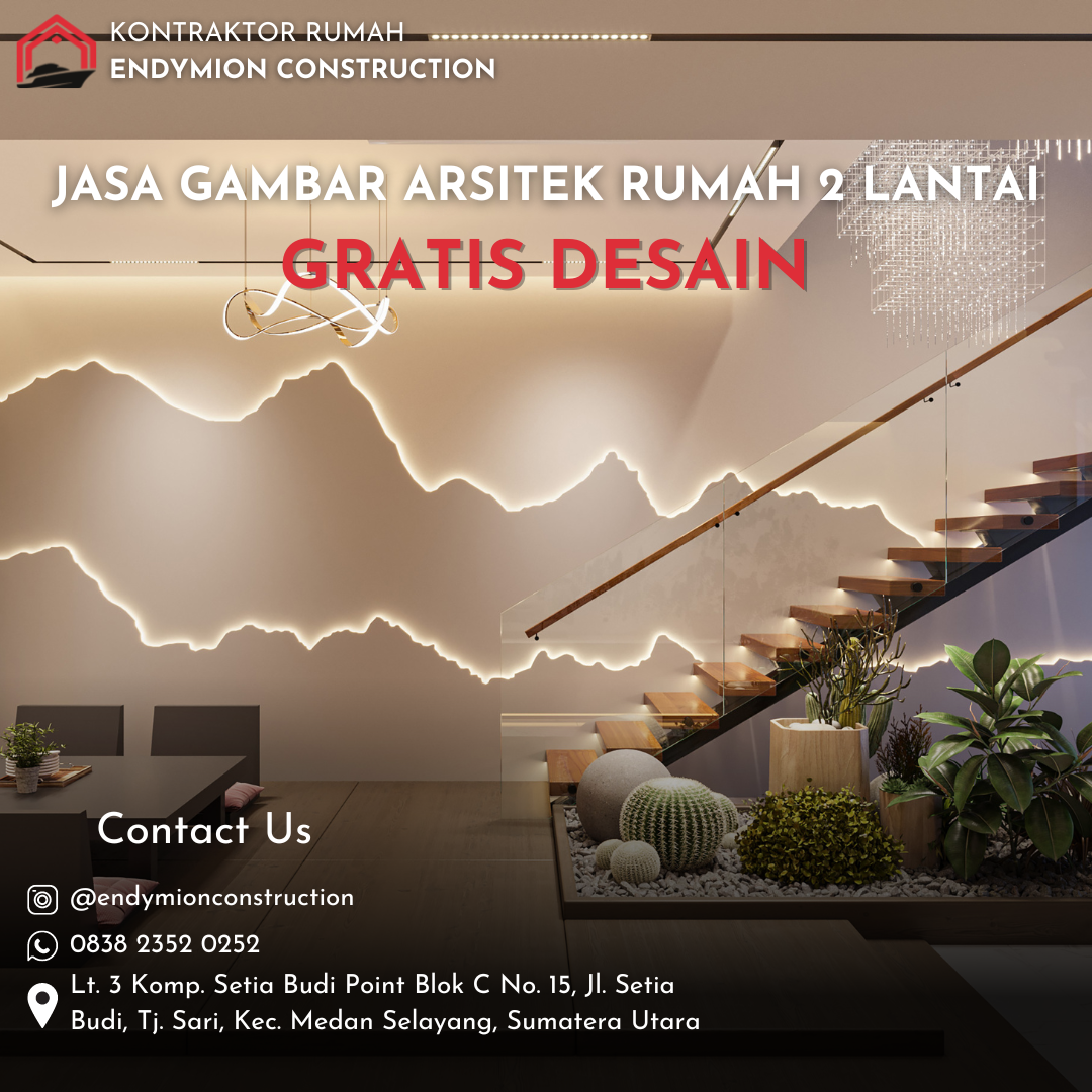 Jasa Gambar Arsitek Rumah 2 Lantai