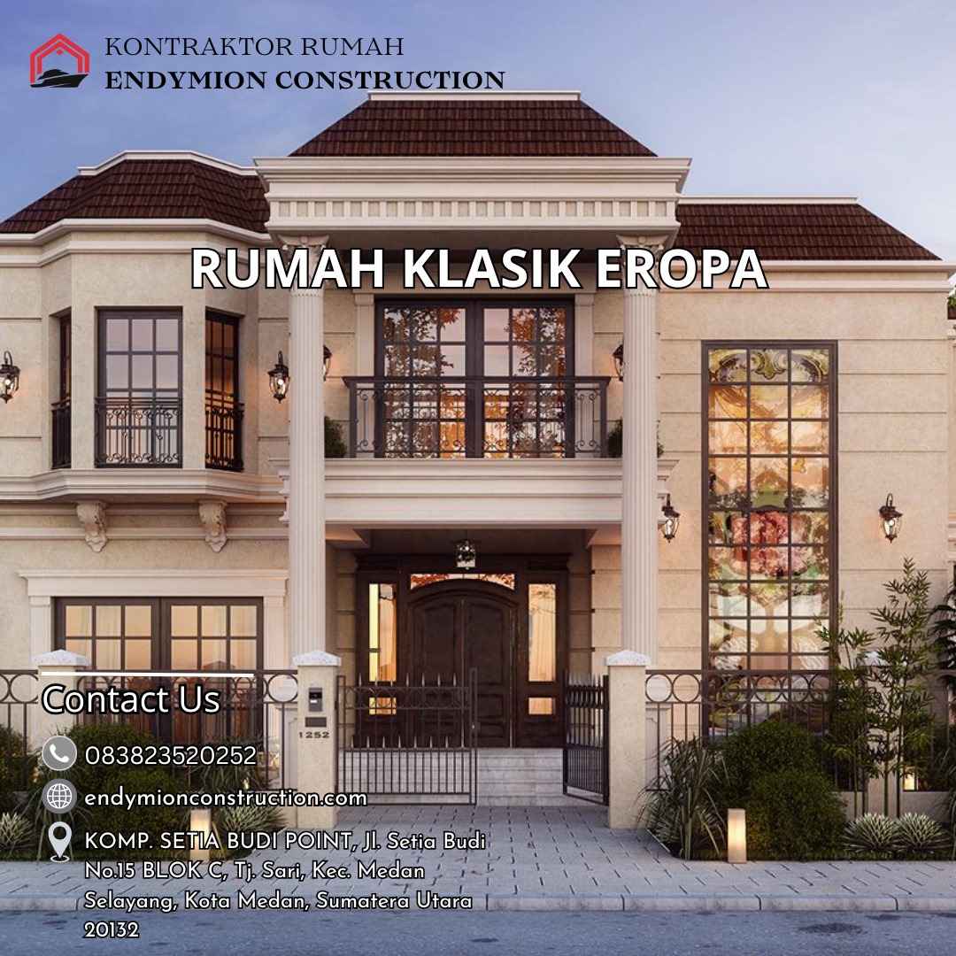 Desain Rumah Klasik Eropa