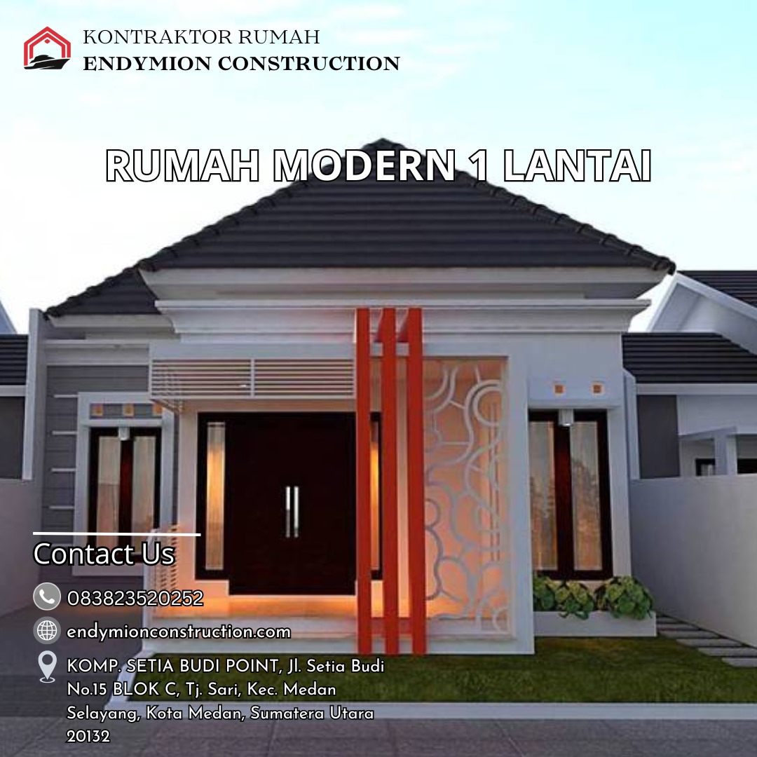 Desain Rumah Modern 1 Lantai