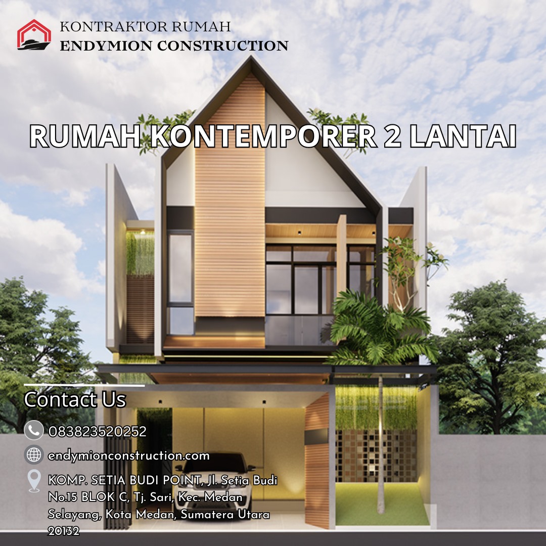 Desain Rumah Kontemporer 2 Lantai
