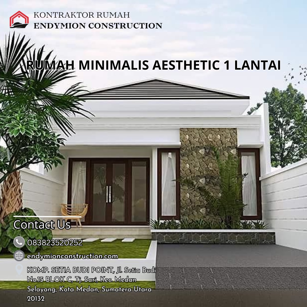 Desain Rumah Minimalis Aesthetic 1 Lantai