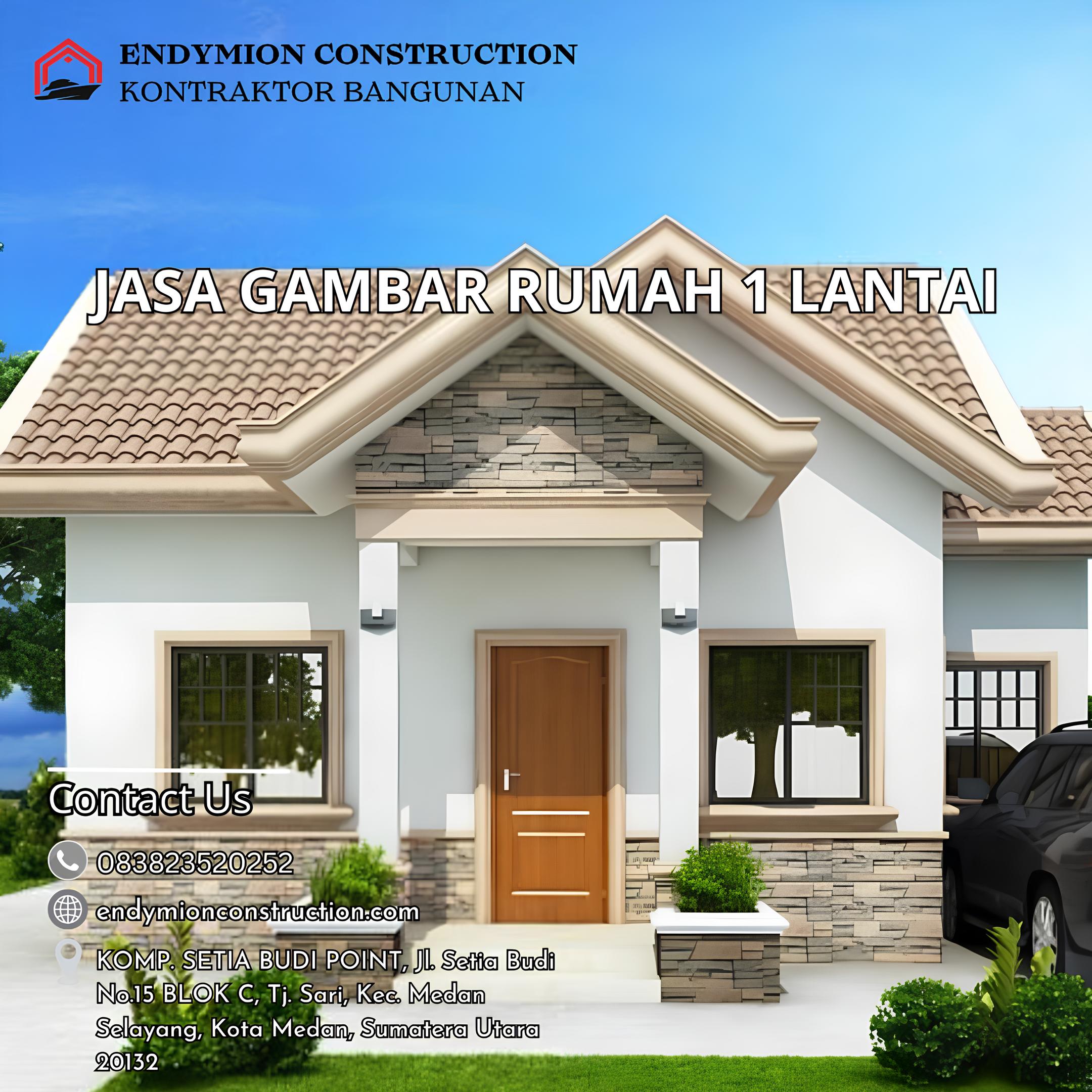 Jasa Gambar Rumah 1 Lantai