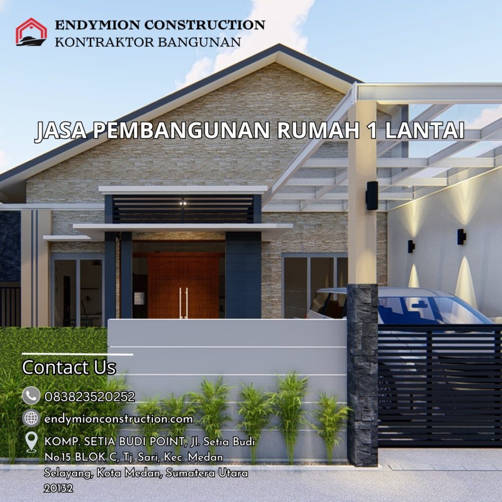 Jasa Pembangunan Rumah 1 Lantai
