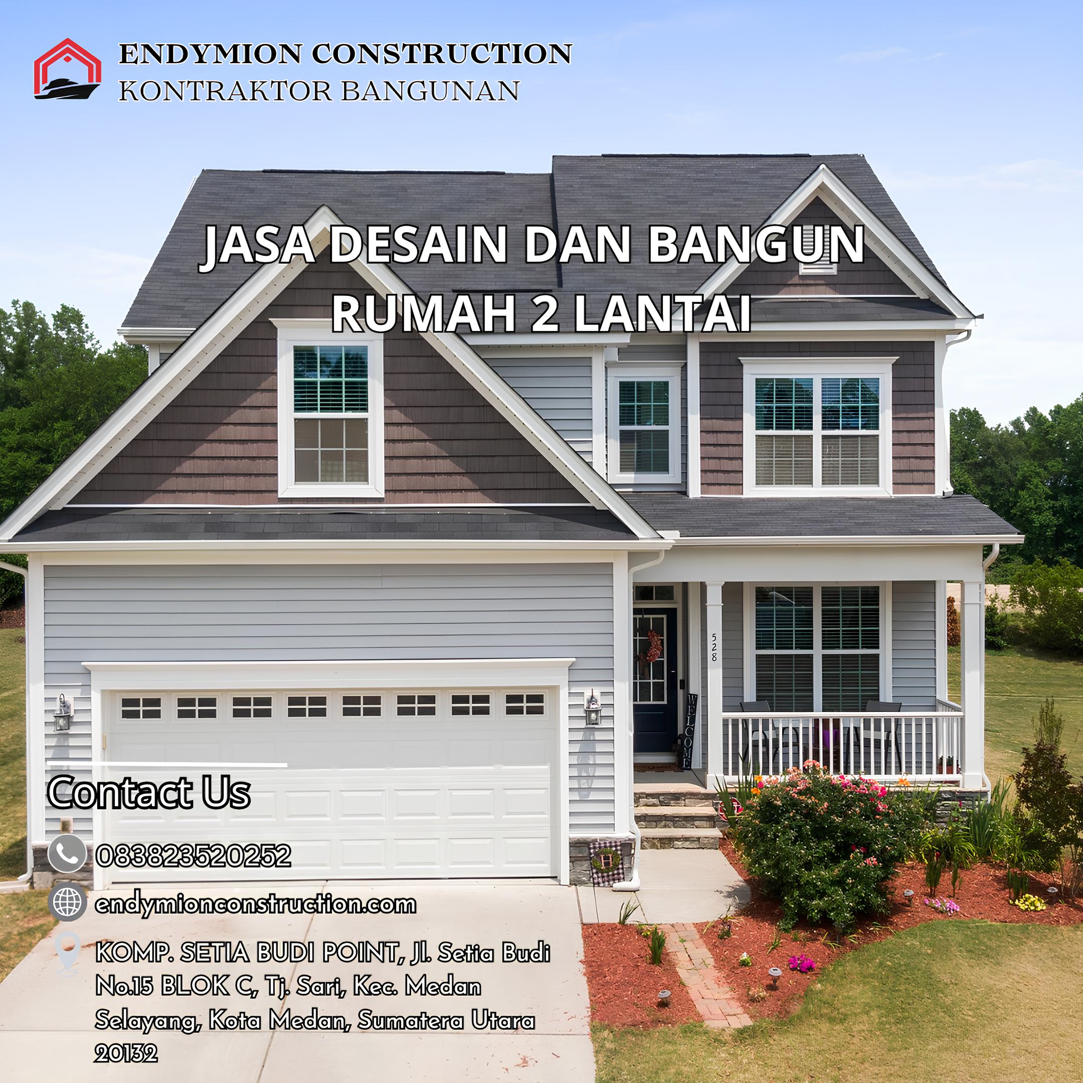 Jasa Desain dan Bangun Rumah 2 Lantai