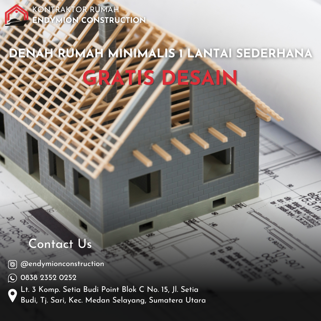 Denah Rumah Minimalis 1 Lantai Sederhana