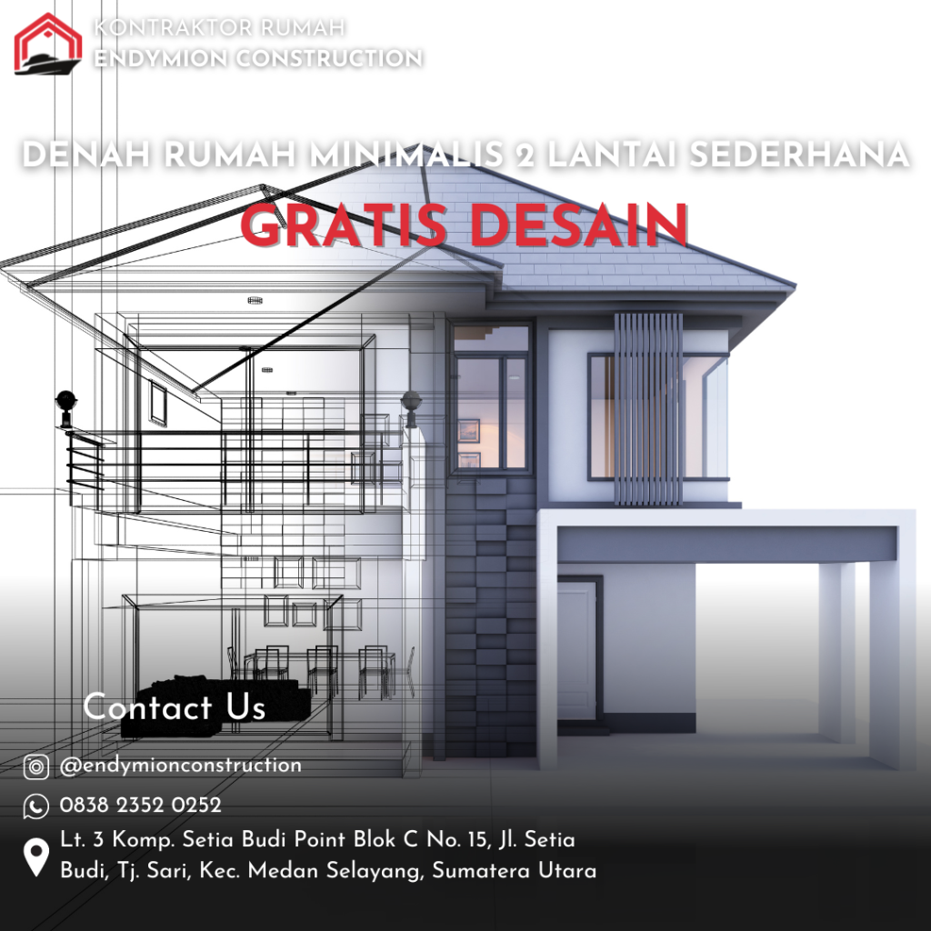 Denah Rumah Minimalis 2 Lantai Sederhana