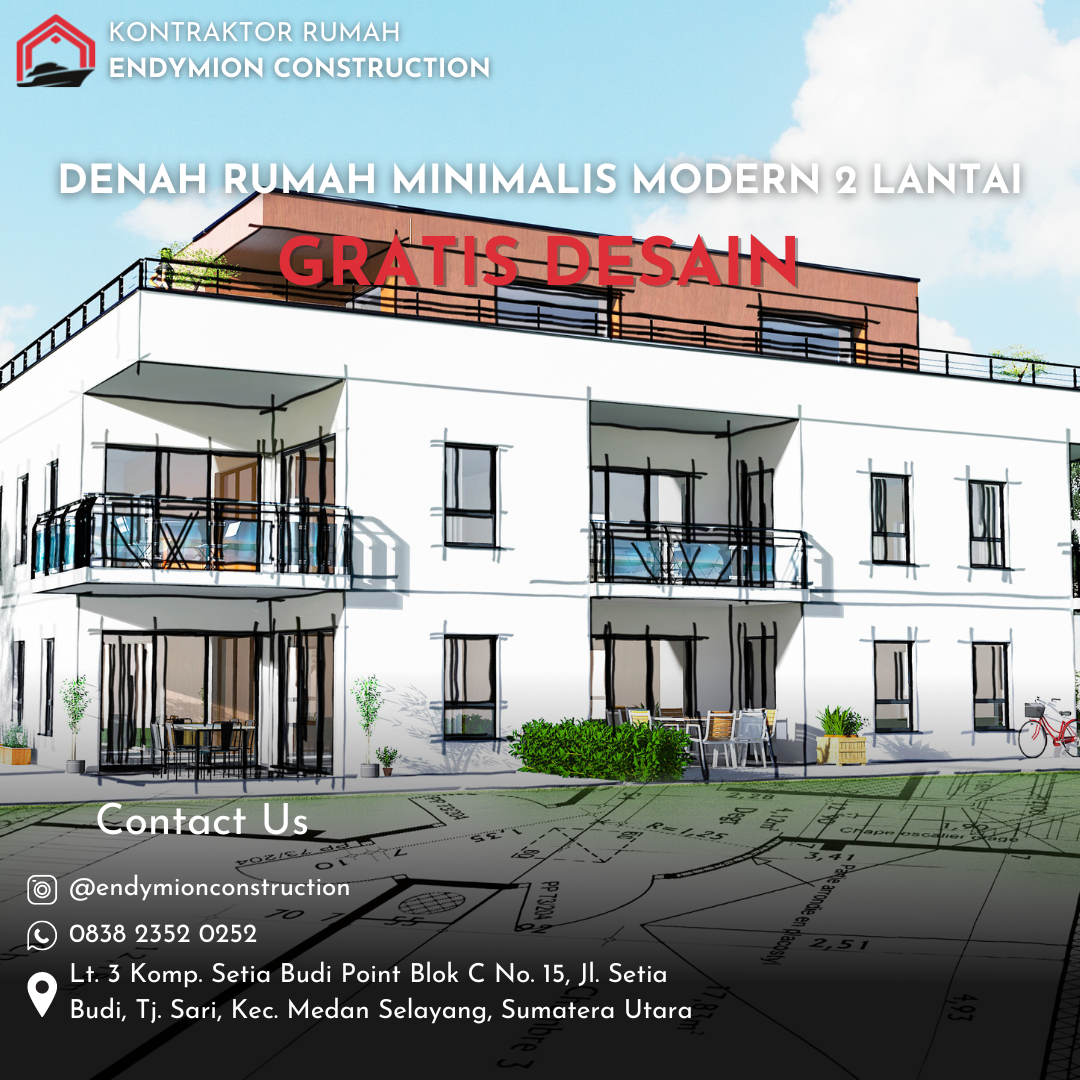 Denah Rumah Minimalis 2 Lantai Modern