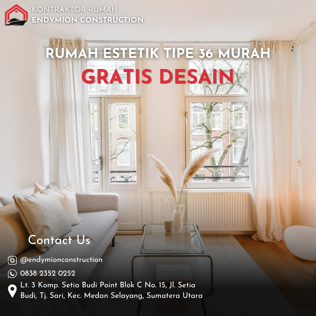 gambar rumah estetik tipe 36