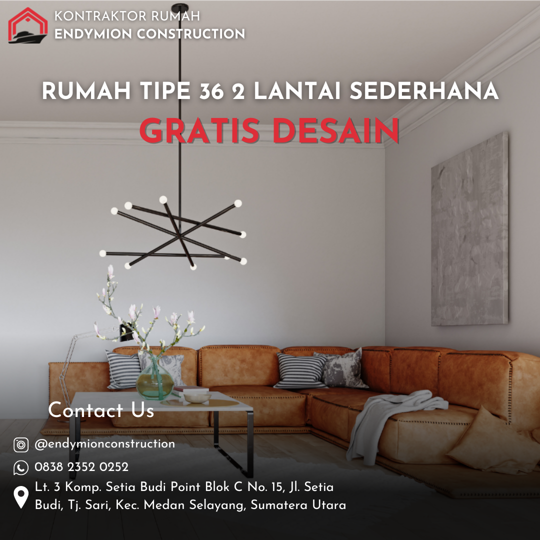 gambar rumah tipe 36 dua lantai sederhana