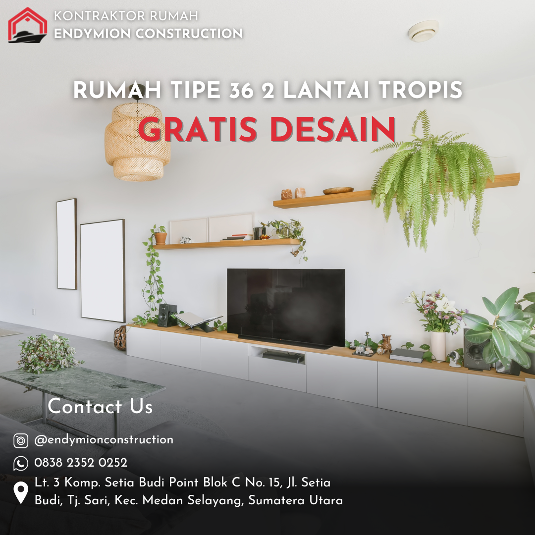 gambar rumah tipe 36 dua lantai tropis