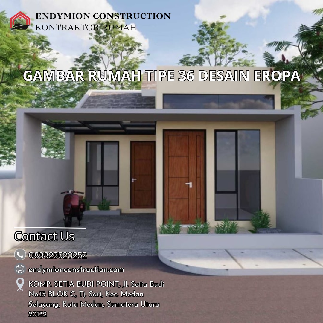 Ganbar Rumah Tipe 36 Desain Eropa