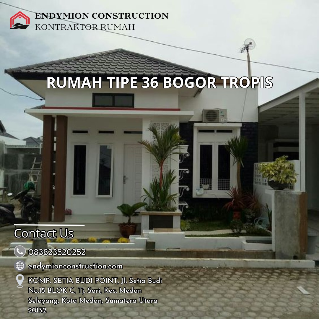 Rumah Tipe 36 Bogor Tropis