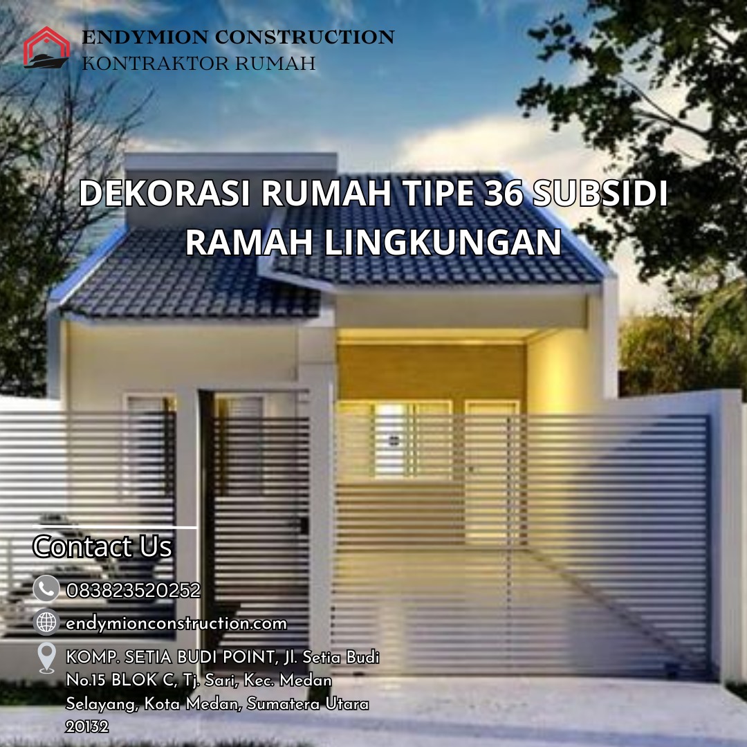 Dekorasi Rumah Tipe 36 Subsidi Ramah Lingkungan