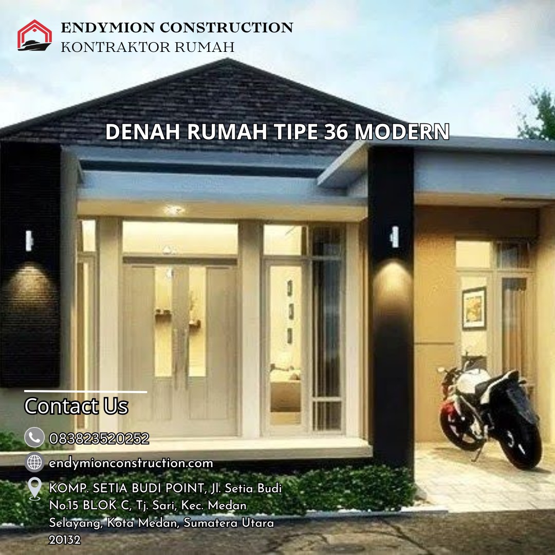 Denah Rumah Tipe 36 Modern