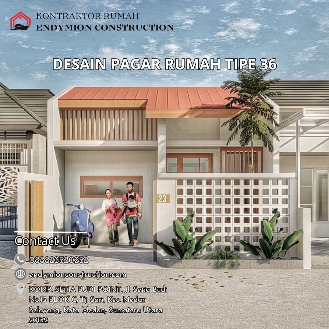 Desain Pagar Rumah Tipe 36