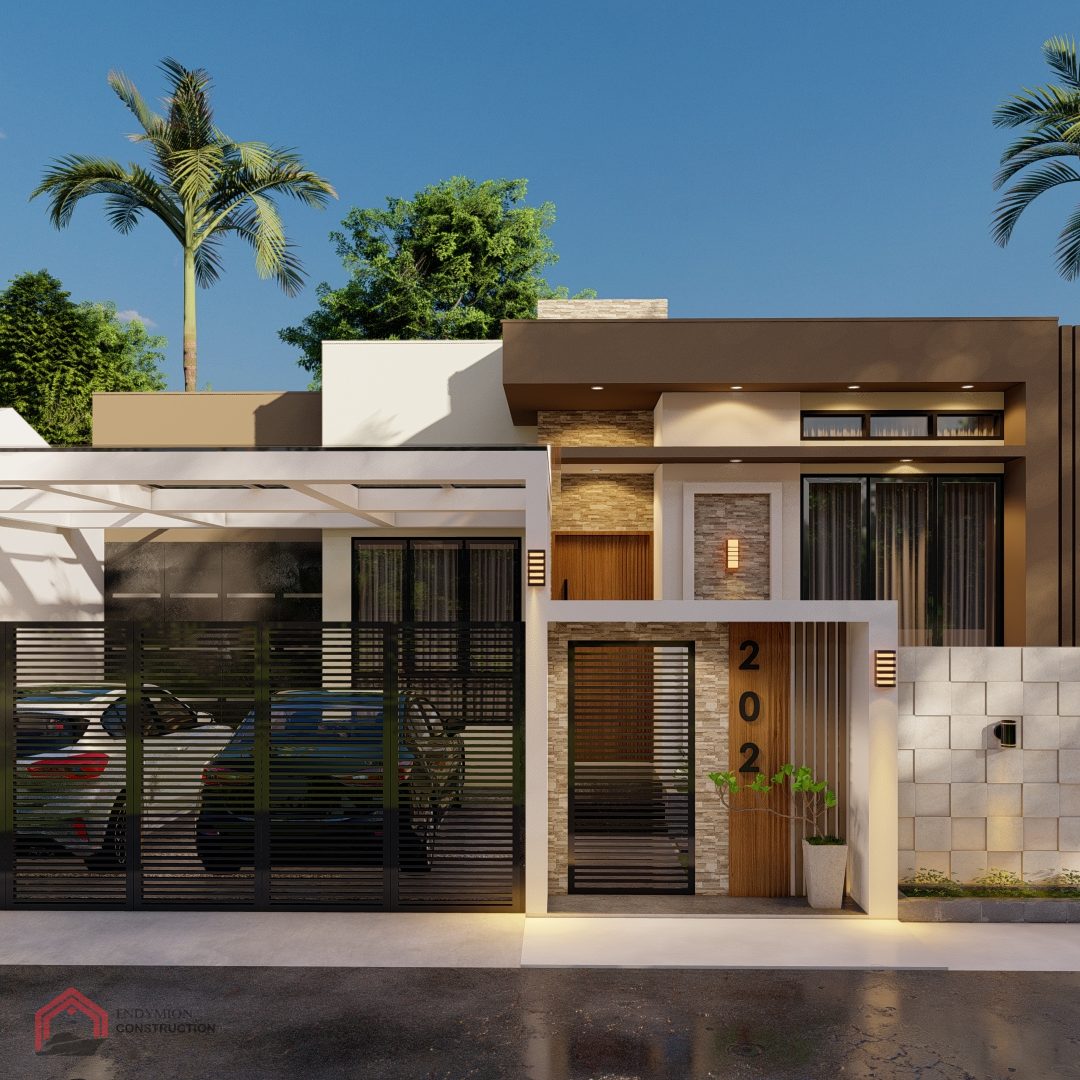Desain Rumah Kontemporer – Pak Iskandar