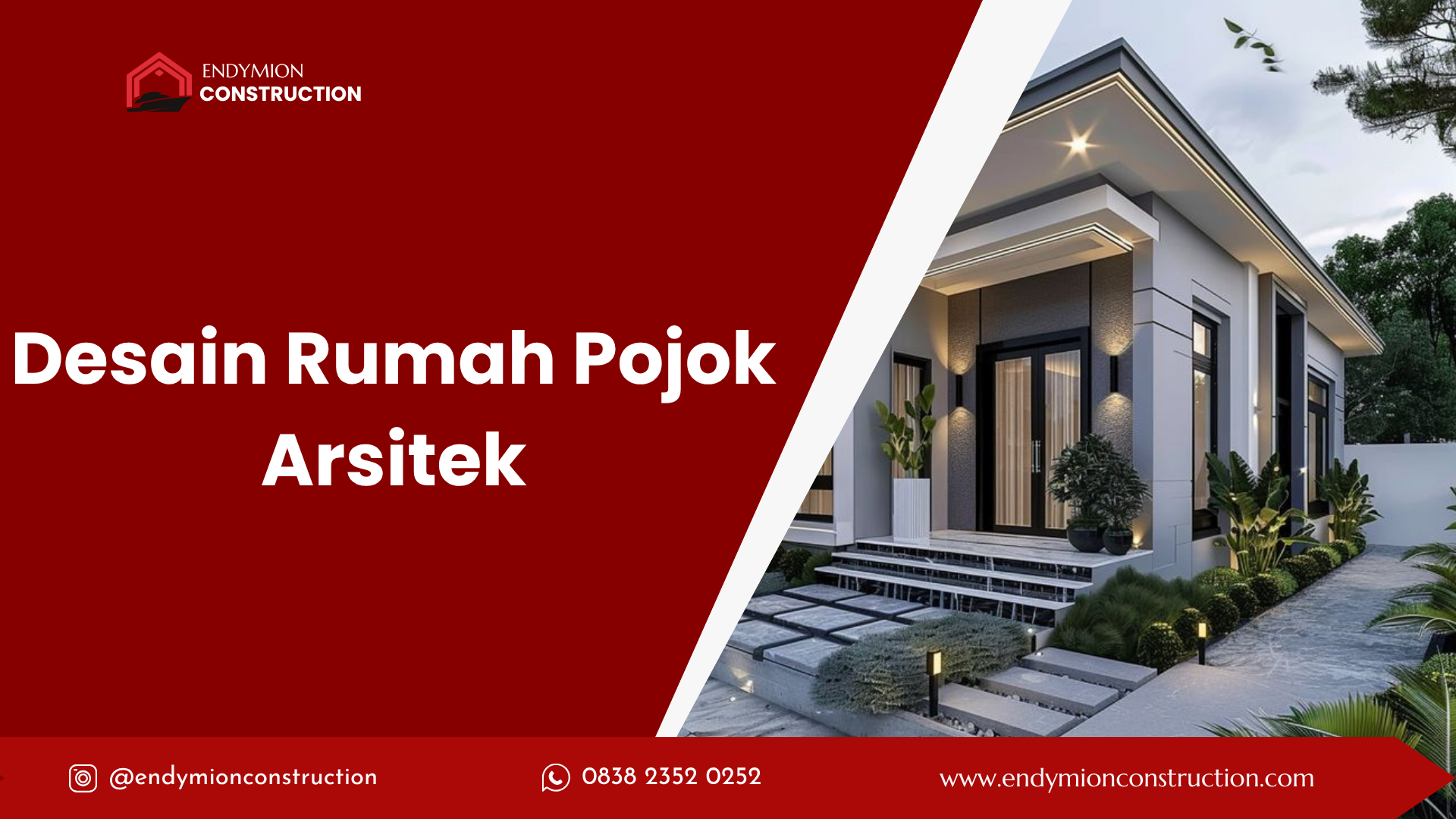 Desain Rumah Pojok Arsitek