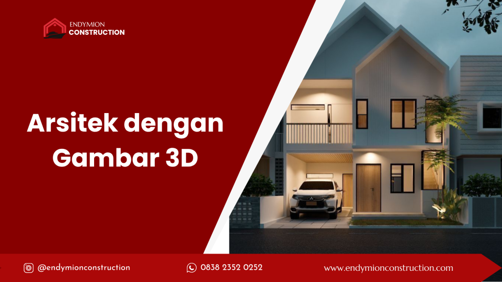 Arsitek dengan Gambar 3D