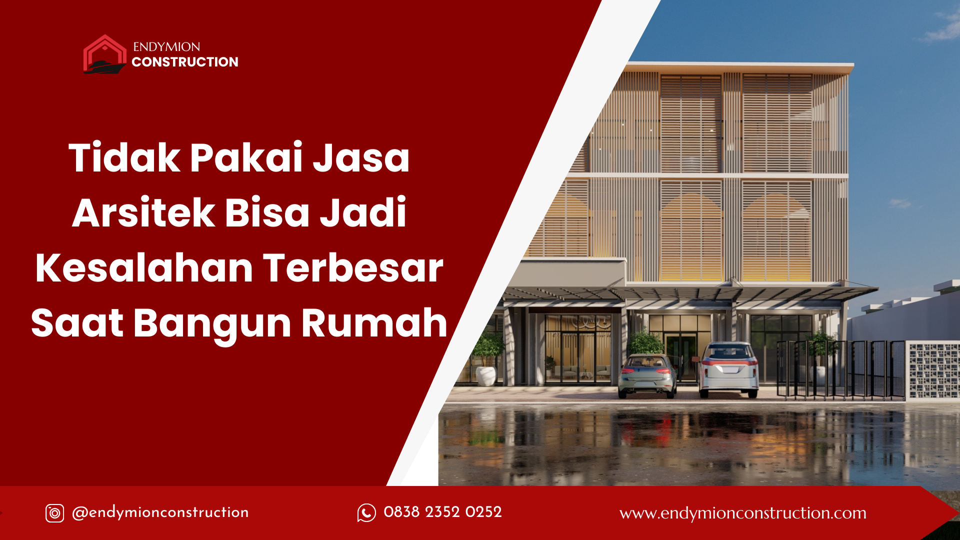 Tidak Pakai Jasa Arsitek Bisa Jadi Kesalahan Terbesar Saat Bangun Rumah