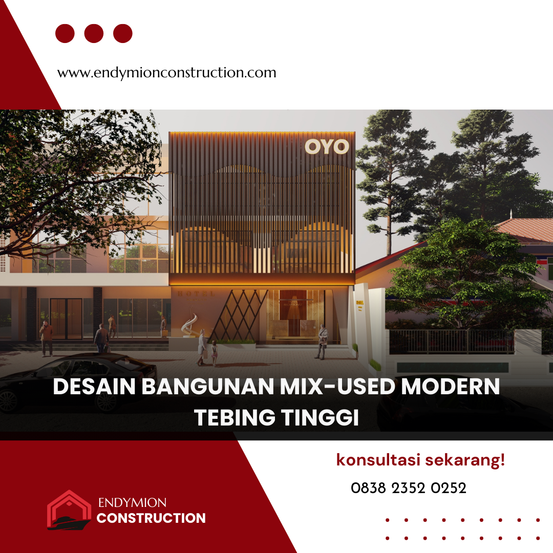 Desain Bangunan Mix-Used Modern – Tebing Tinggi