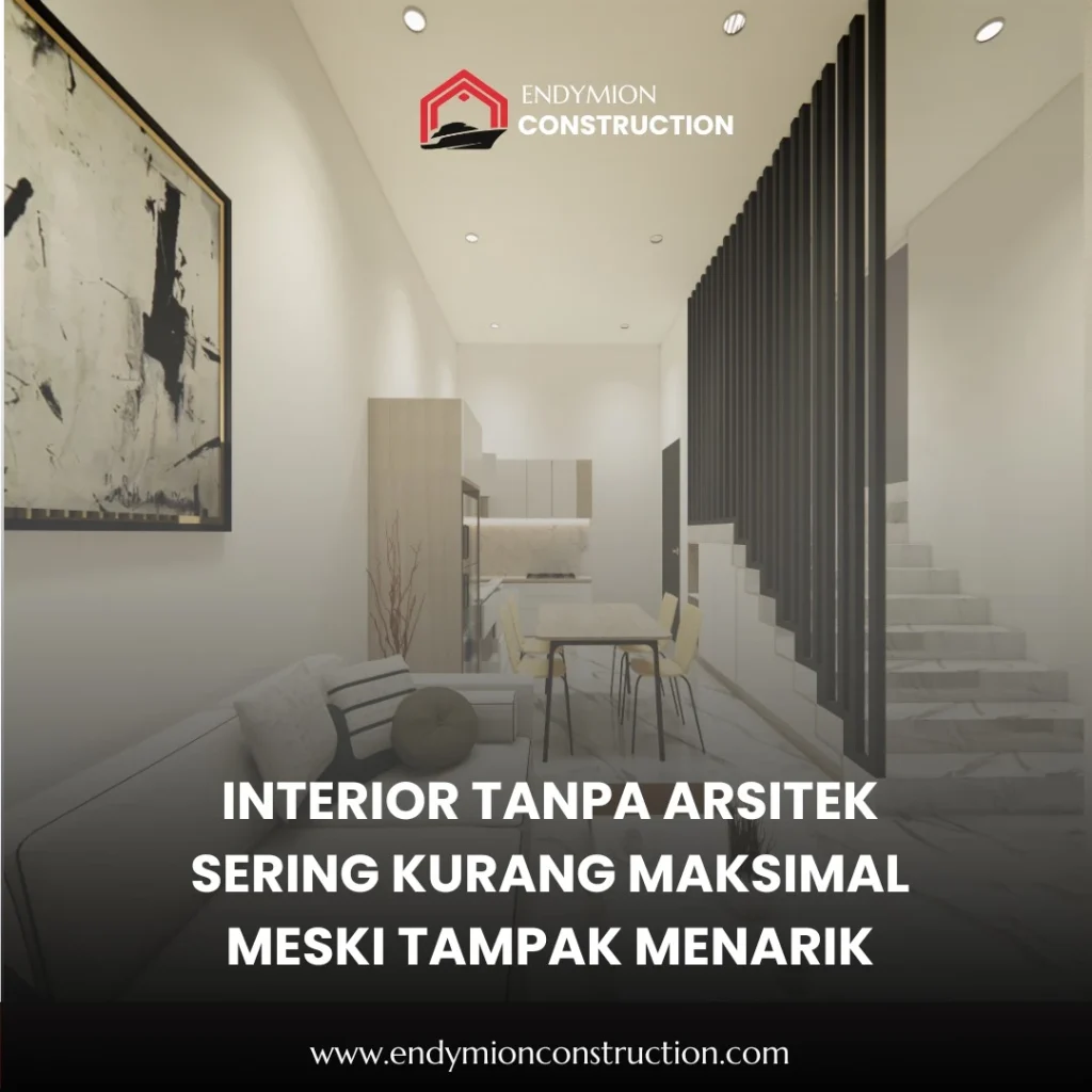 Interior Tanpa Arsitek Sering Kurang Maksimal Meski Tampak Menarik
