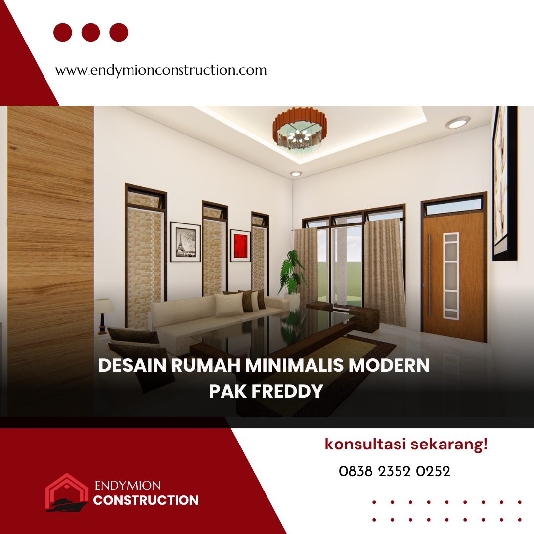 Desain Rumah Minimalis Modern – Pak Freddy