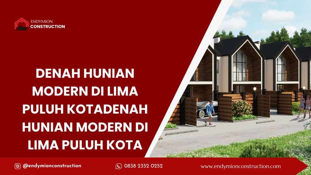 Denah Hunian Modern di Lima Puluh Kota