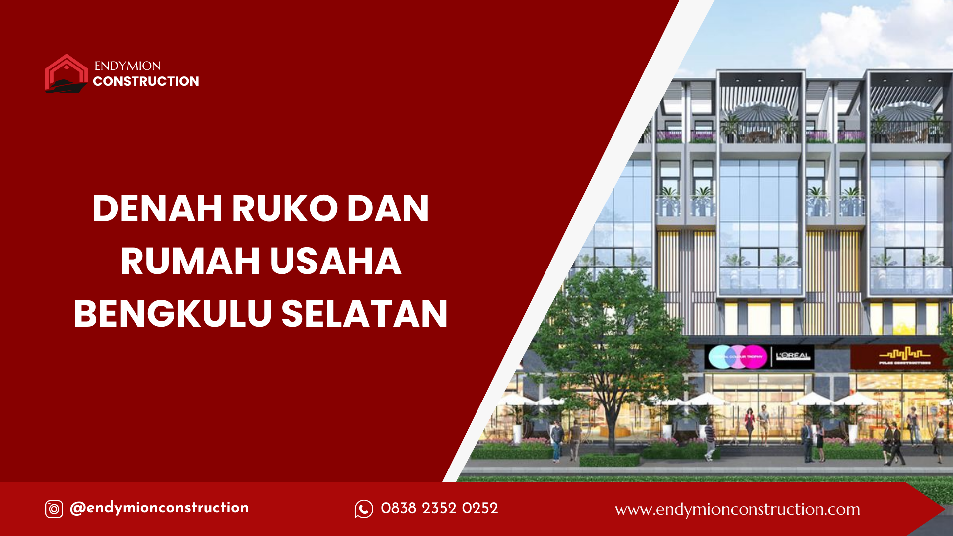 Denah Ruko dan Rumah Usaha Bengkulu Selatan - Arsitek Medan - Endymion ...