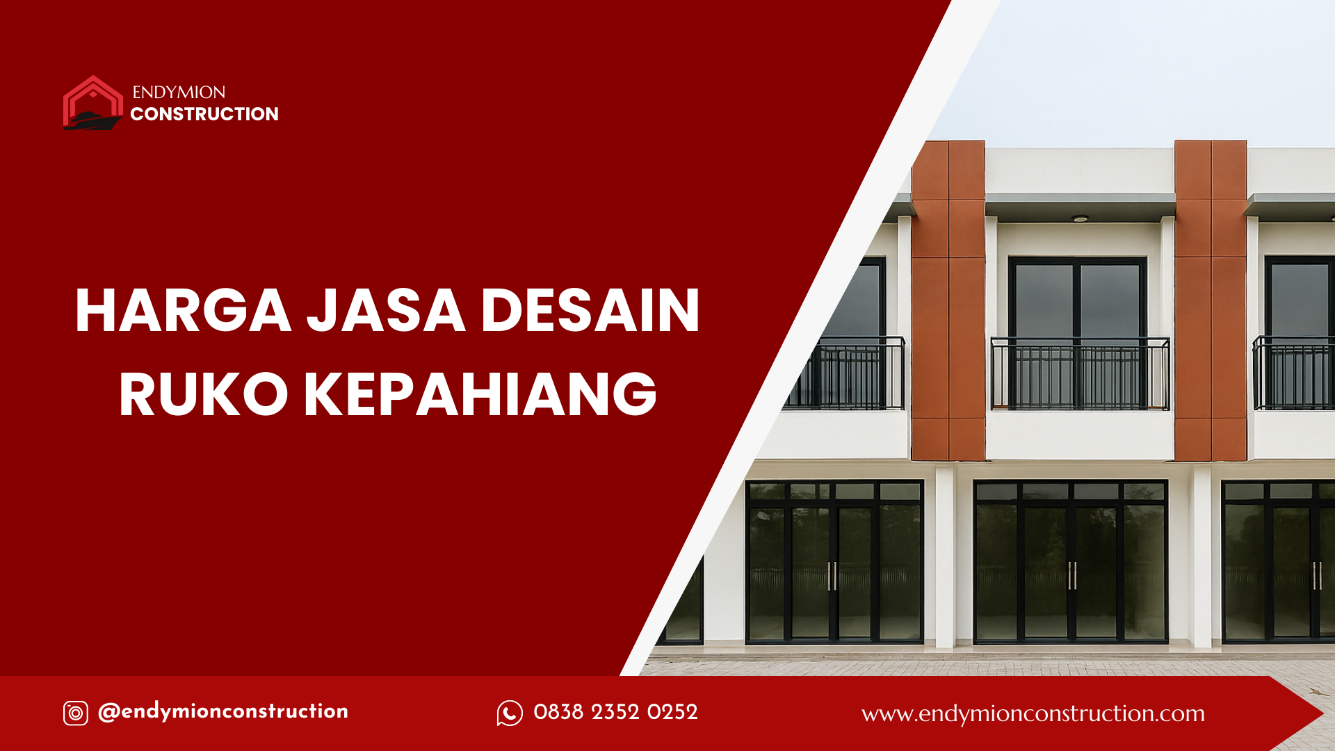 Harga Jasa Desain Ruko Kepahiang - Arsitek Medan - Endymion Construction