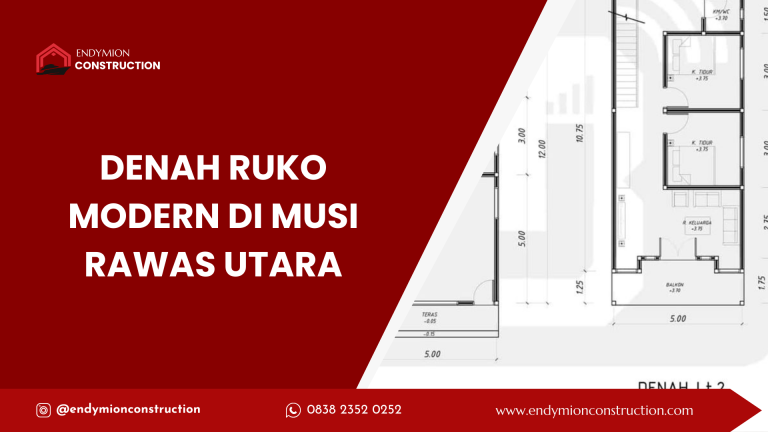 denah ruko modern di musi rawas utara