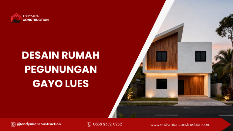 desain rumah pegunungan gayo lues
