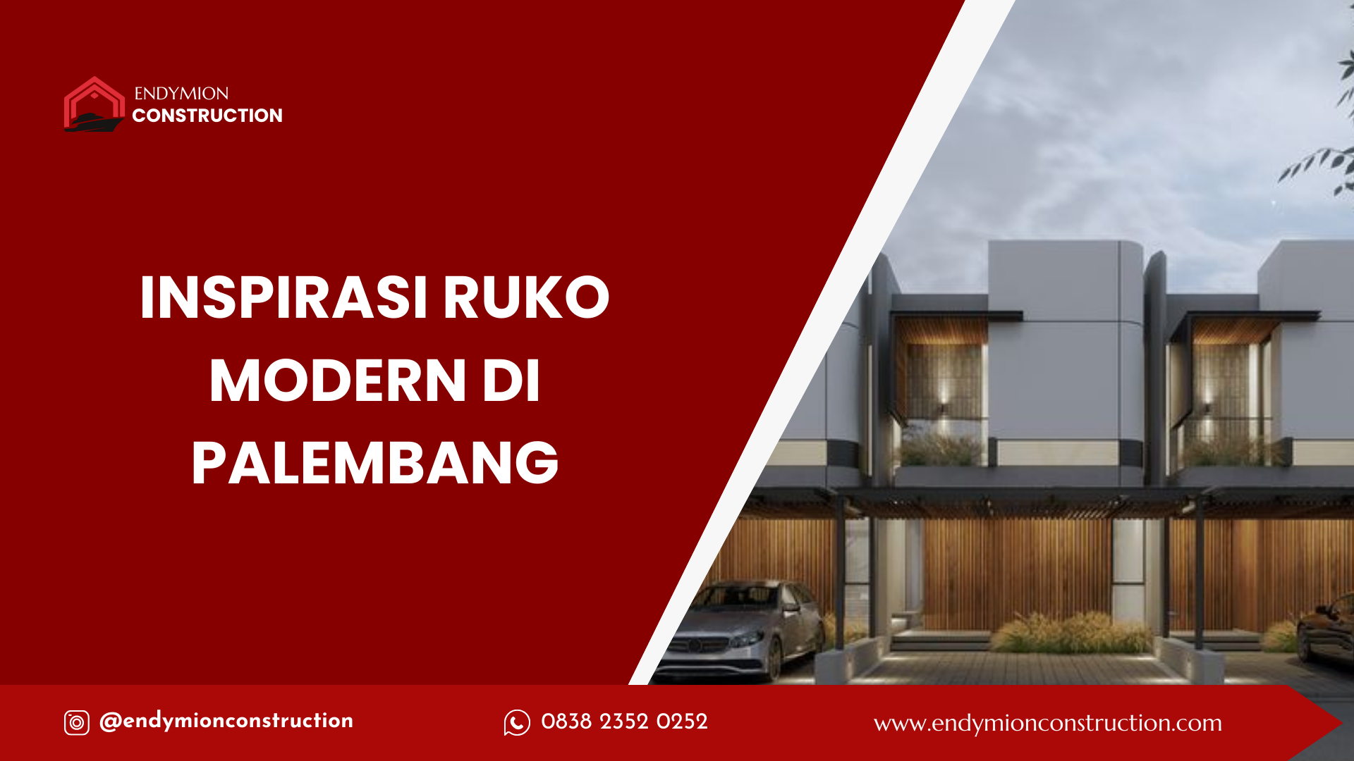 Inspirasi Ruko Modern di Palembang - Arsitek Medan - Endymion Construction