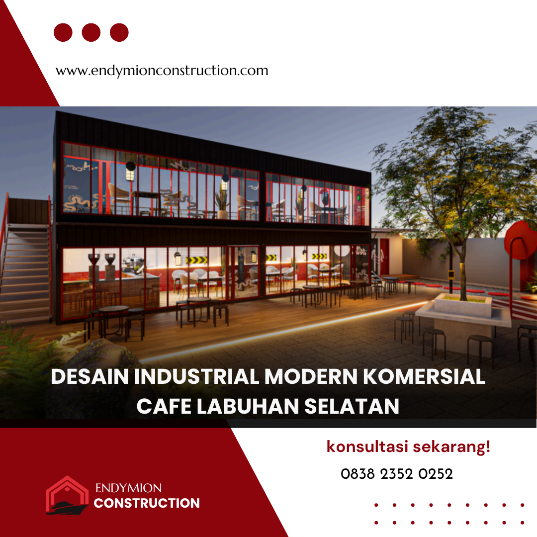 Desain Industrial Modern Komersial – Cafe Labusel