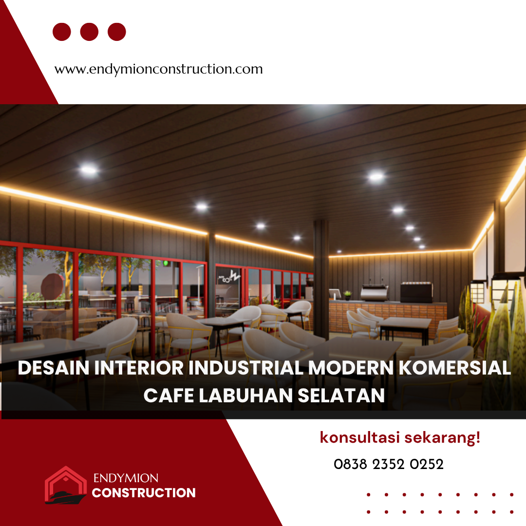 Interior Desain Industrial Modern Komersial – Cafe Labusel